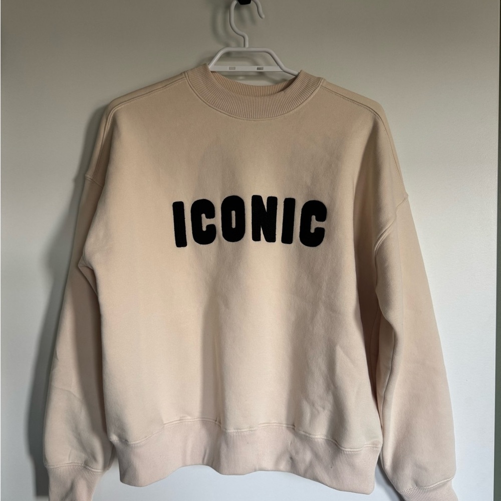 Iconic Cream Crew Neck Sweater